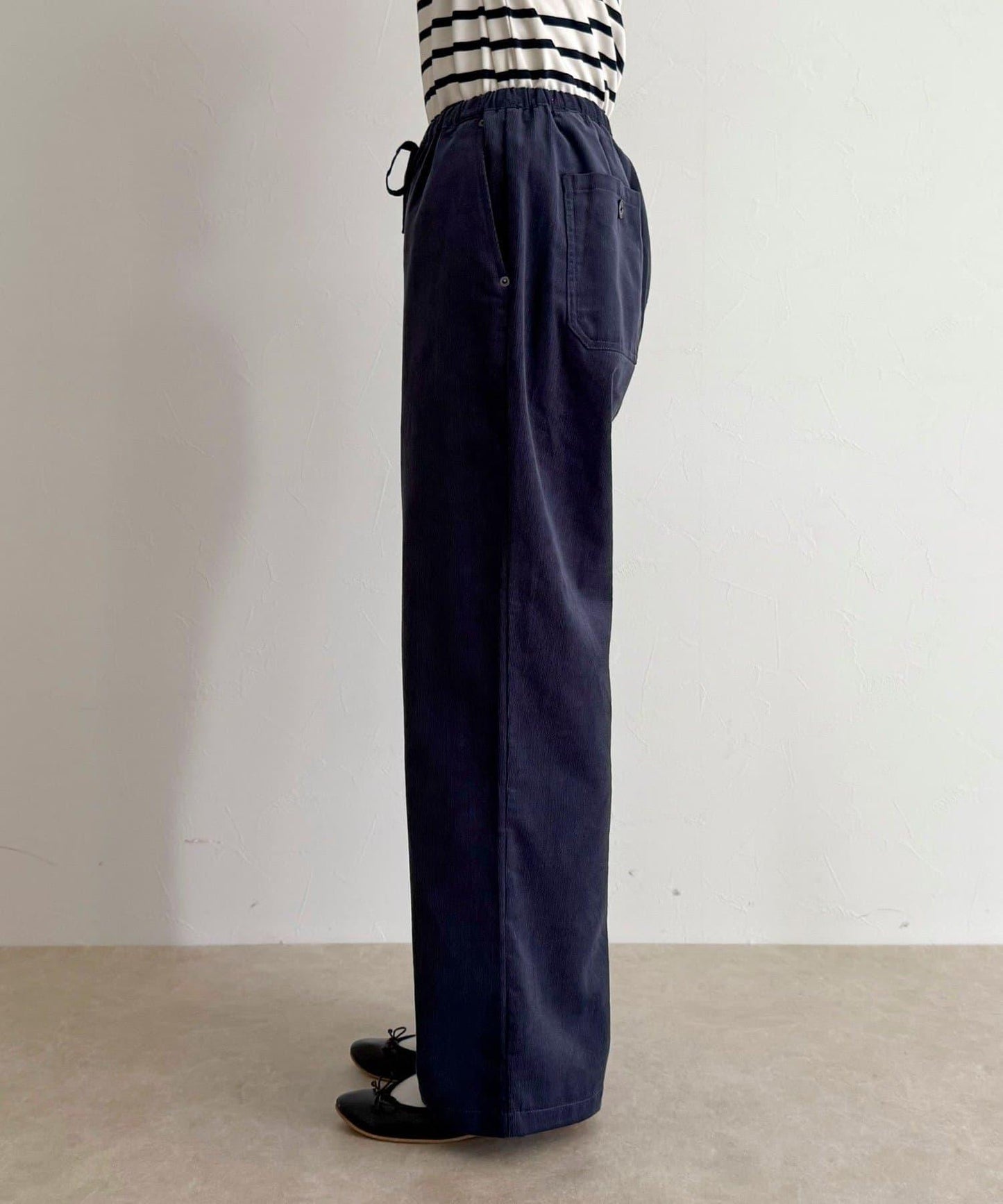 【GEVACO/ゲバコ】燈芯絨休閒寬腿褲