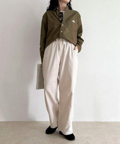 【GEVACO/ゲバコ】燈芯絨休閒寬腿褲