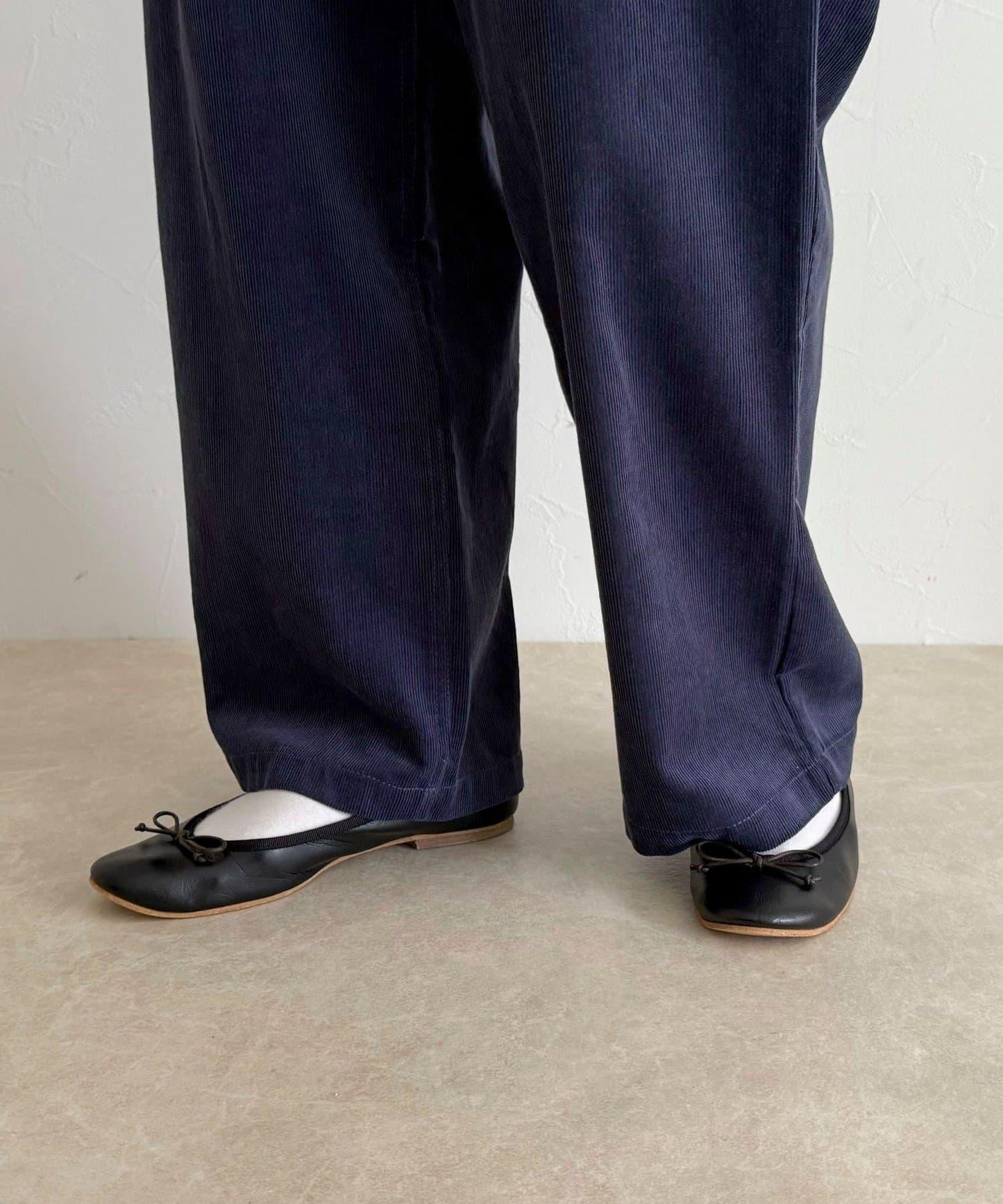 【GEVACO/ゲバコ】燈芯絨休閒寬腿褲