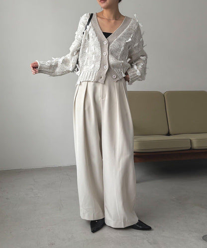 蝴蝶結針織開衫