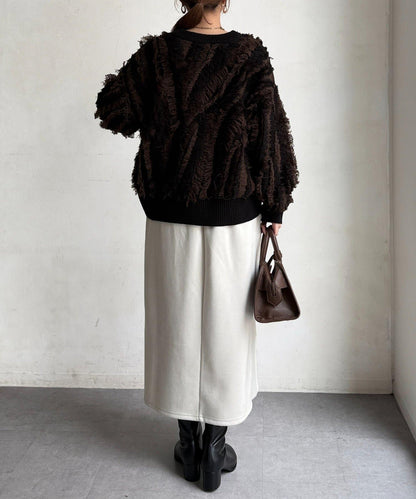 流蘇裝飾針織套頭衫