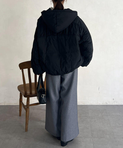 層疊褶皺羽絨服