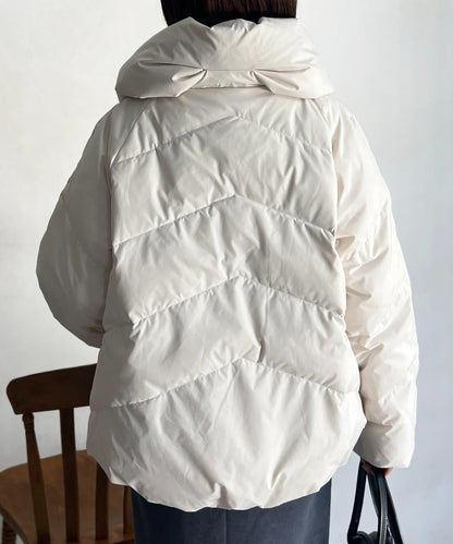 高領彈力羽絨服