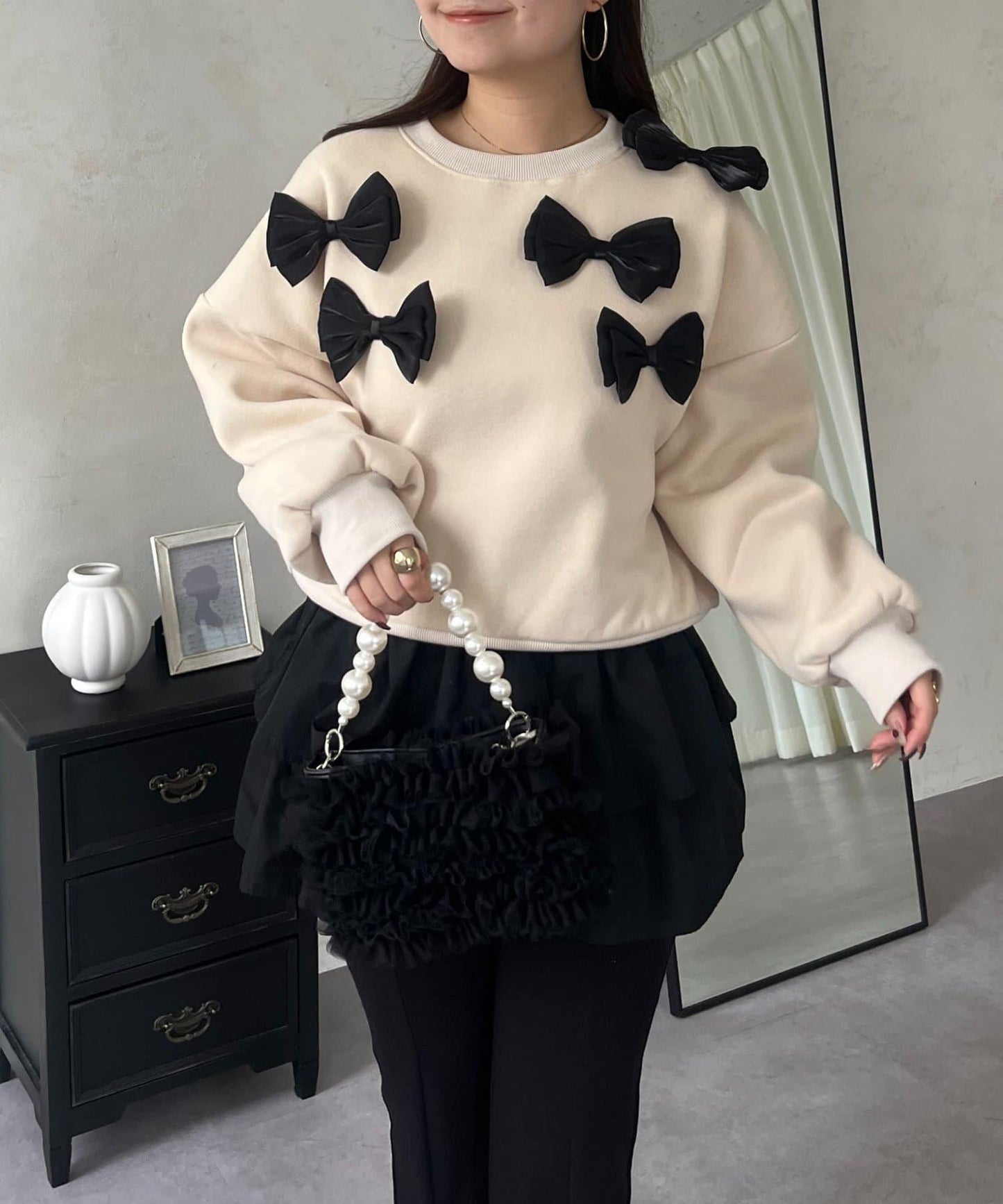 隨機蝴蝶結加絨衛衣