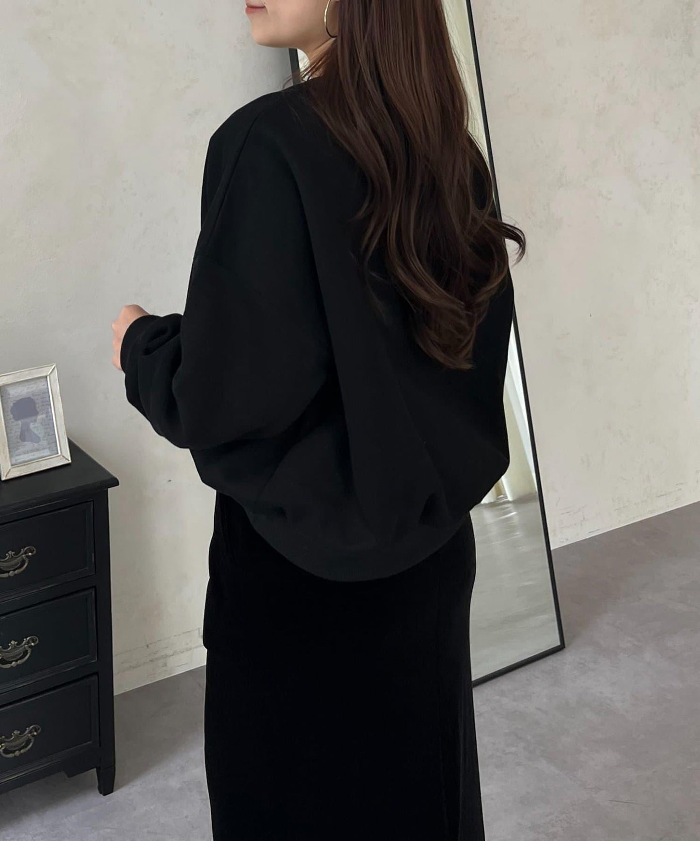 PARIS豹紋標誌加絨衛衣