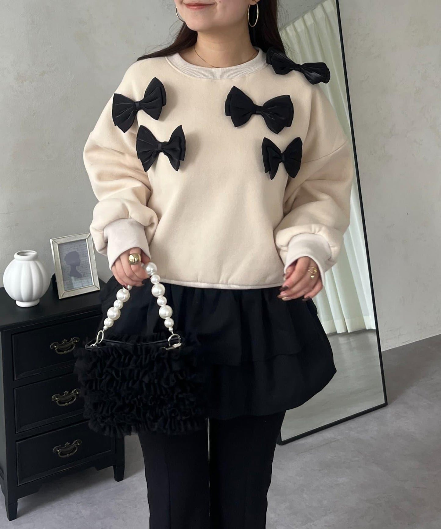 隨機蝴蝶結加絨衛衣