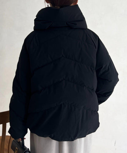 高領彈力羽絨服