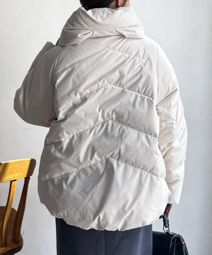 高領彈力羽絨服