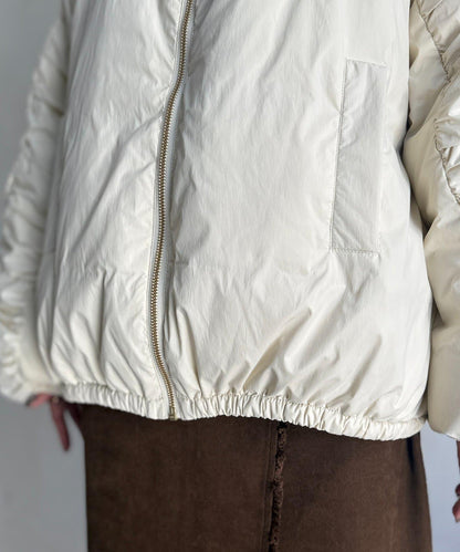 層疊褶皺羽絨服