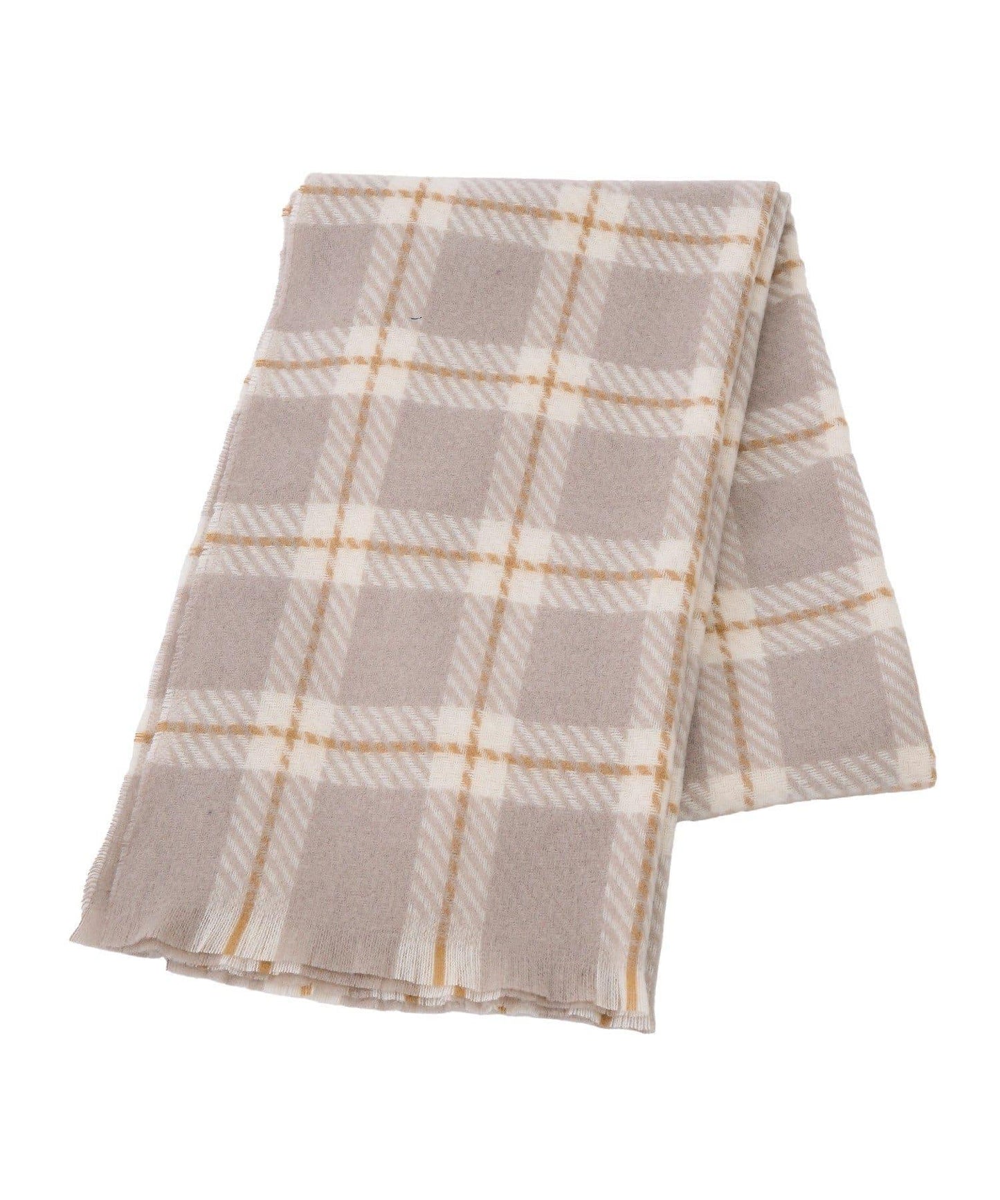 チェックマフラー