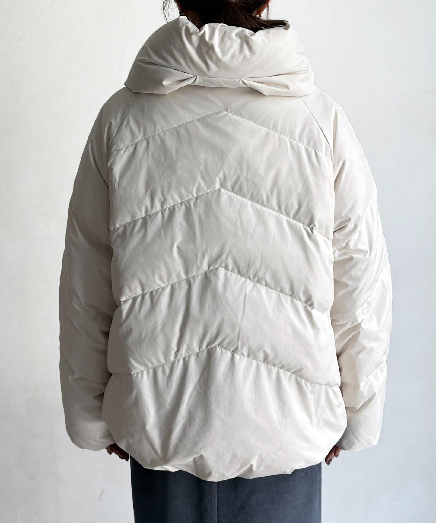 高領彈力羽絨服