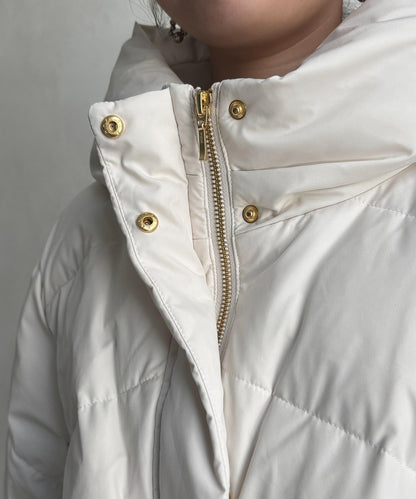 高領彈力羽絨服