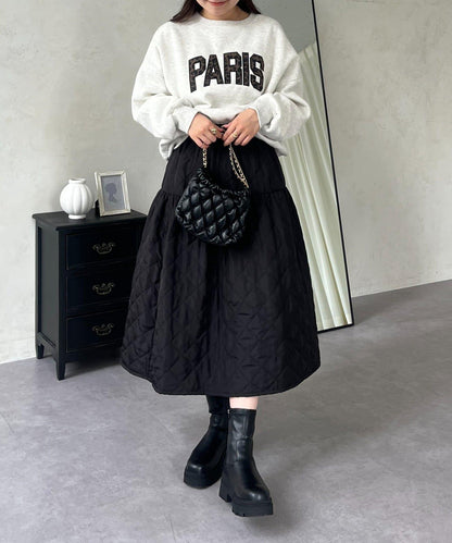 PARIS豹紋標誌加絨衛衣