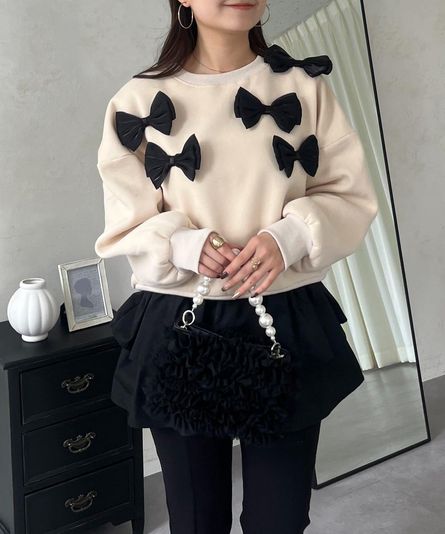 隨機蝴蝶結加絨衛衣