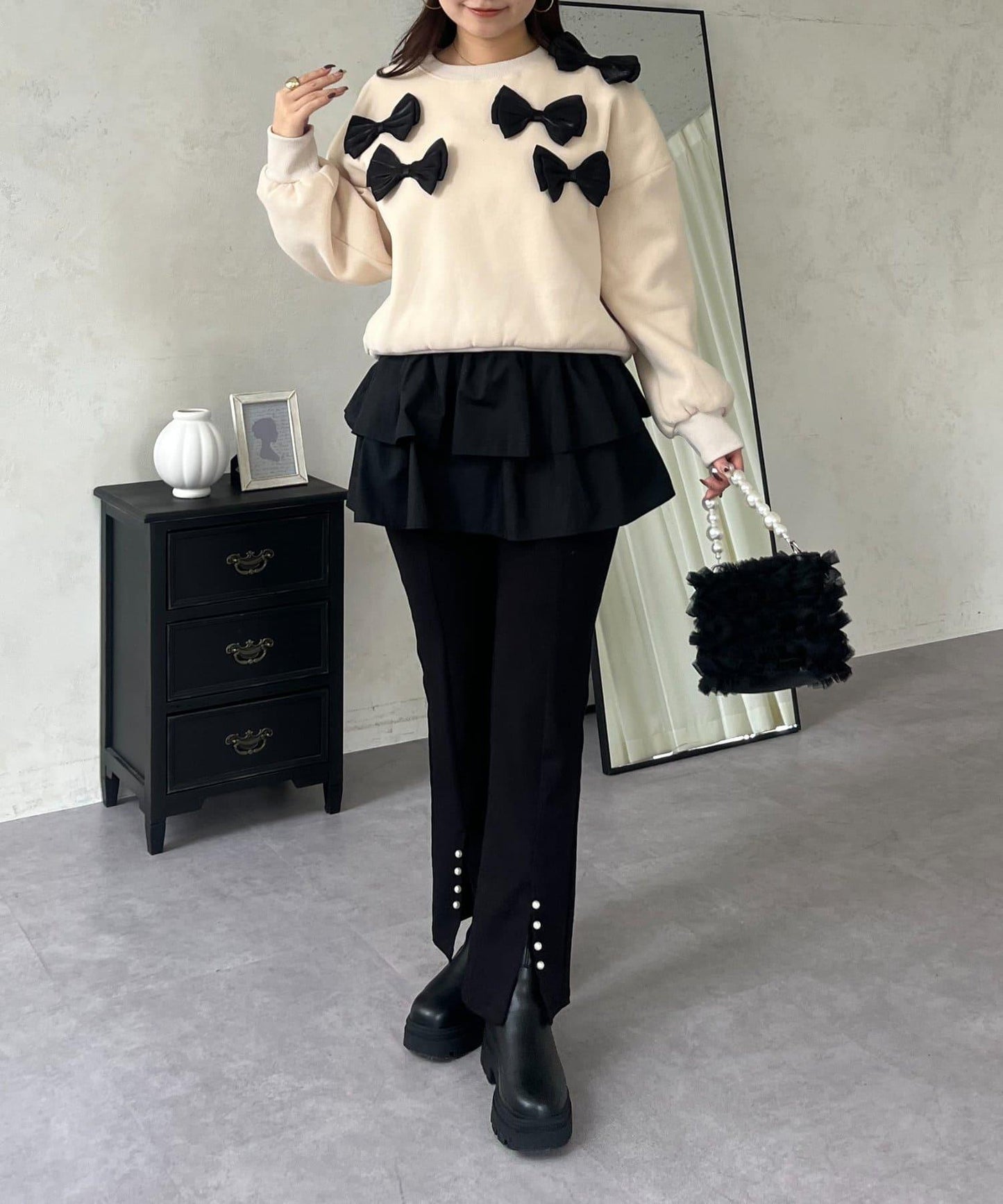 隨機蝴蝶結加絨衛衣