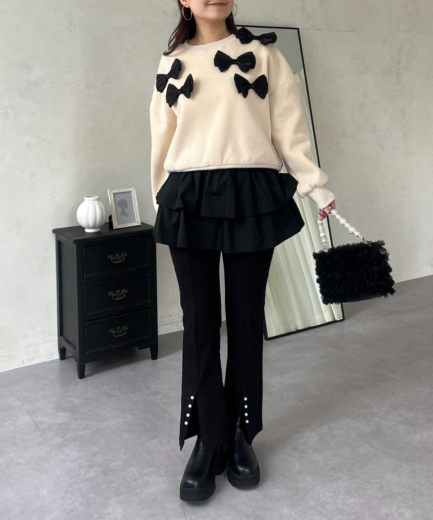 隨機蝴蝶結加絨衛衣