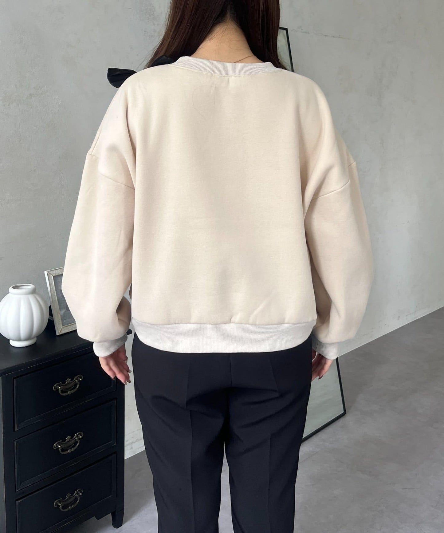 隨機蝴蝶結加絨衛衣