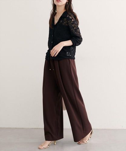 【natural couture】自裁剪彈力休閒褲