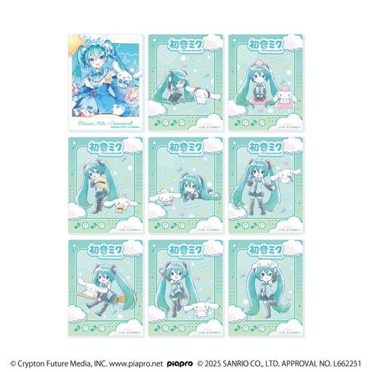 《初音未來》×大耳狗_亞克力卡片 03/全套（共9種）（聯名插畫）【全套/9個裝】