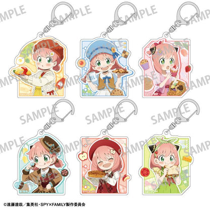 《間諜過家家》 隨機款亞克力鑰匙扣／美食主題 【BOX／6個裝】