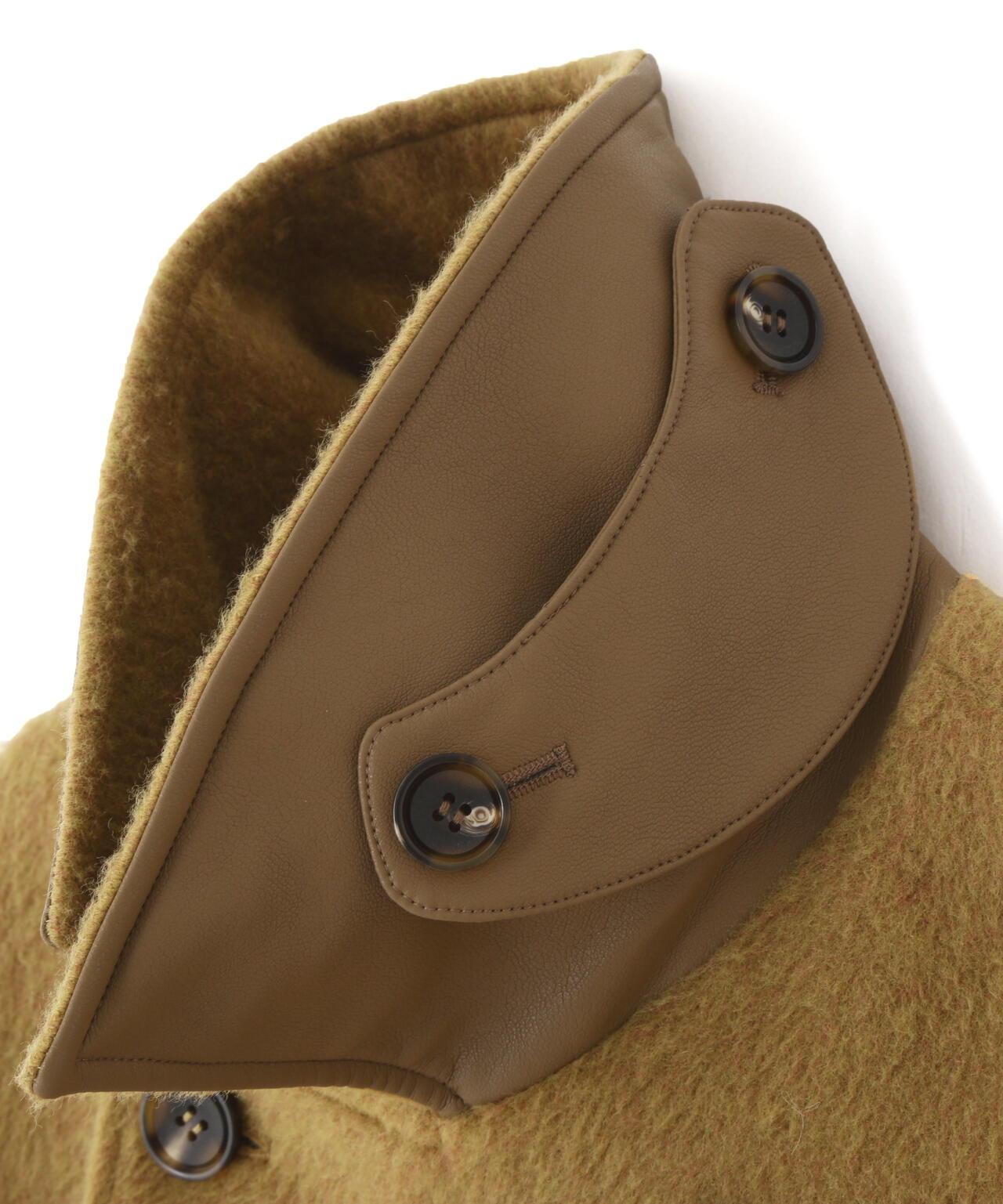 《直営店限定》長毛呢短大衣/長毛呢豌豆大衣