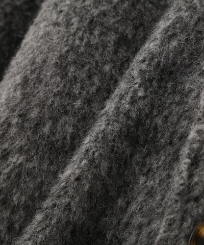 《直営店限定》長毛呢短大衣/長毛呢豌豆大衣