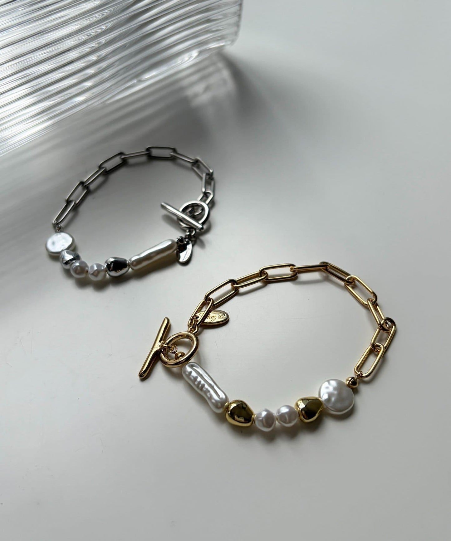 鏈條×變形珍珠手鍊