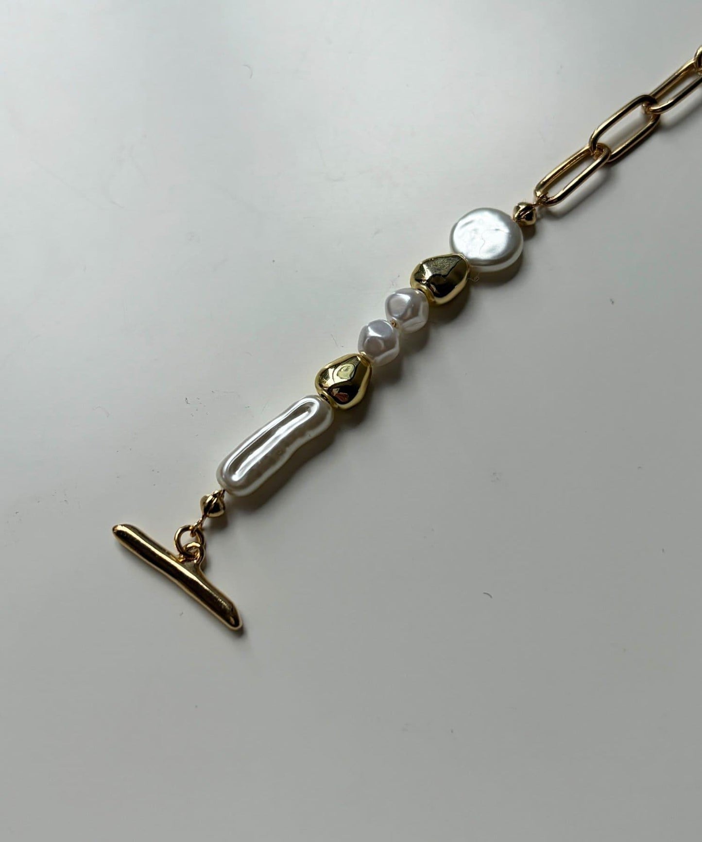 鏈條×變形珍珠手鍊