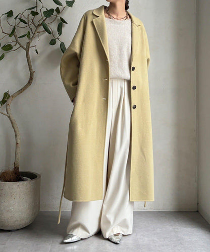 海狸絨長款大衣