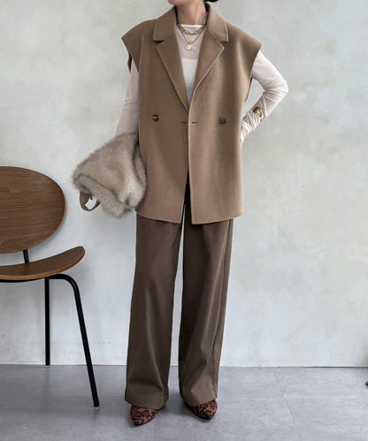 寬鬆版型夾克馬甲