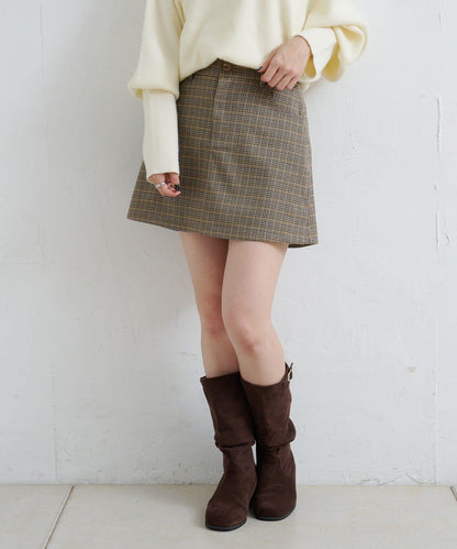 【Kastane】套裝格紋迷你裙