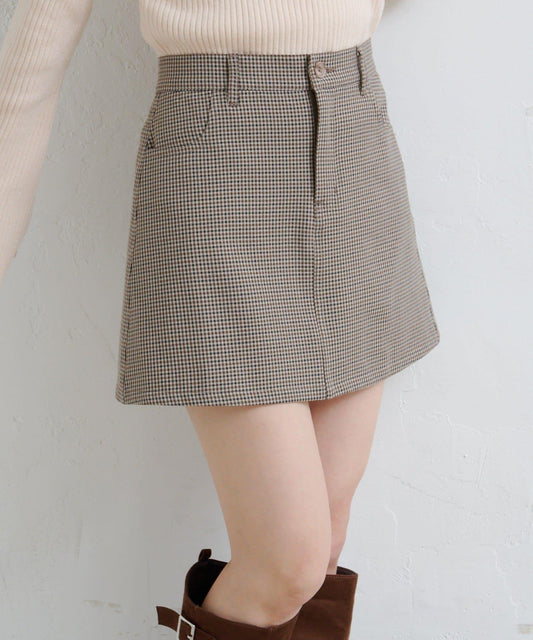 【Kastane】套裝格紋迷你裙