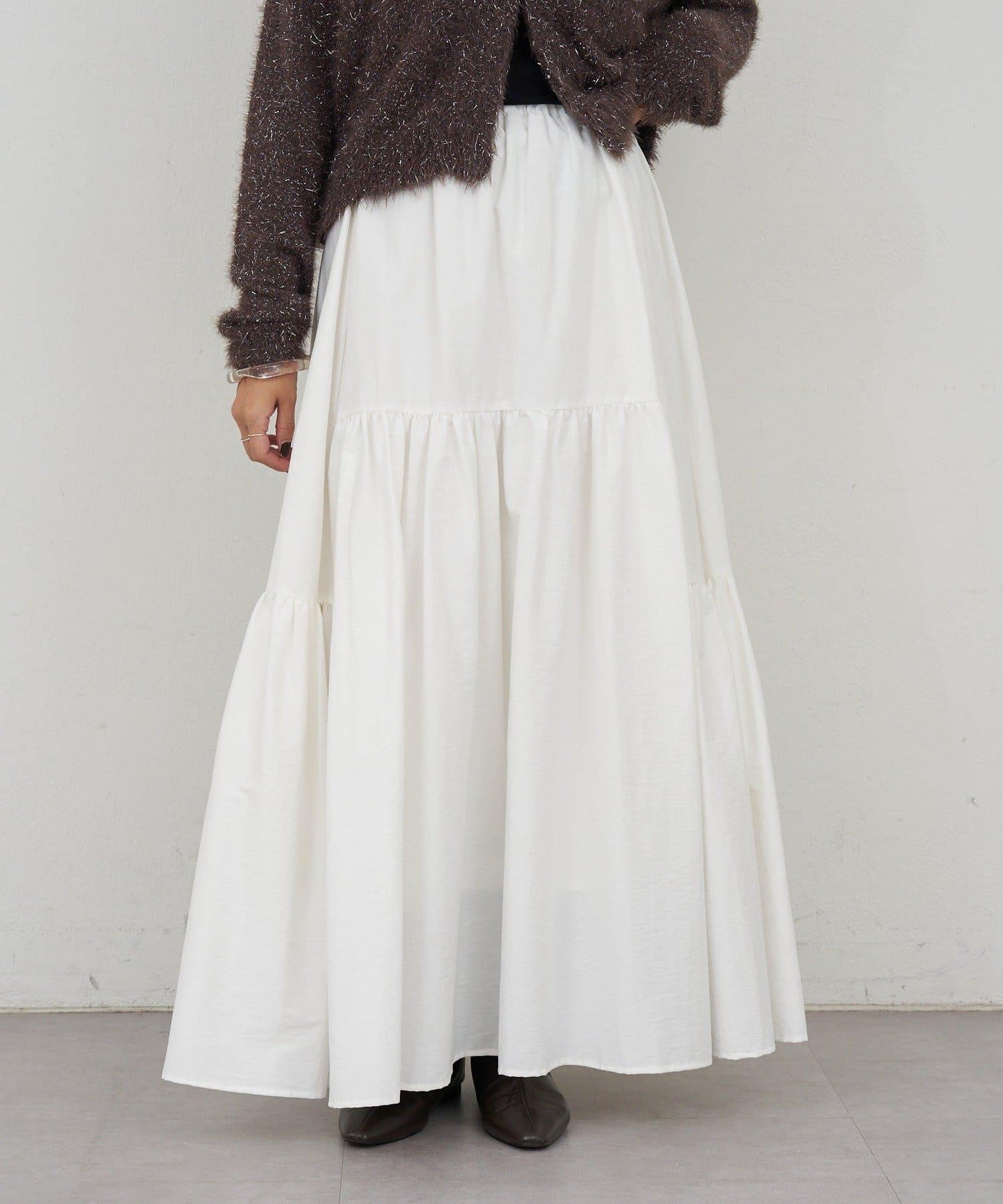 塔夫綢蓬鬆半身裙