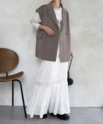 寬鬆版型夾克馬甲