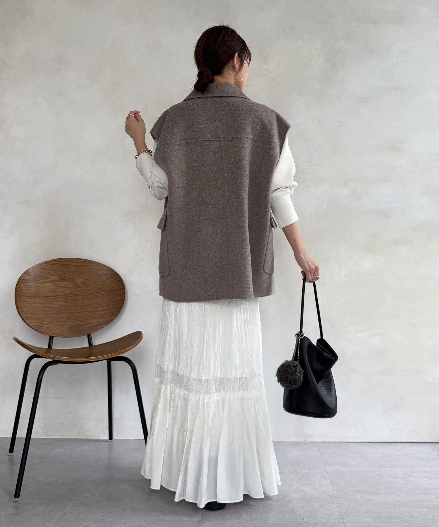 寬鬆版型夾克馬甲