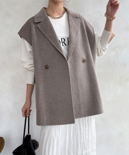 寬鬆版型夾克馬甲