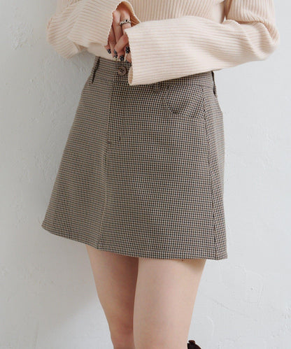 【Kastane】套裝格紋迷你裙