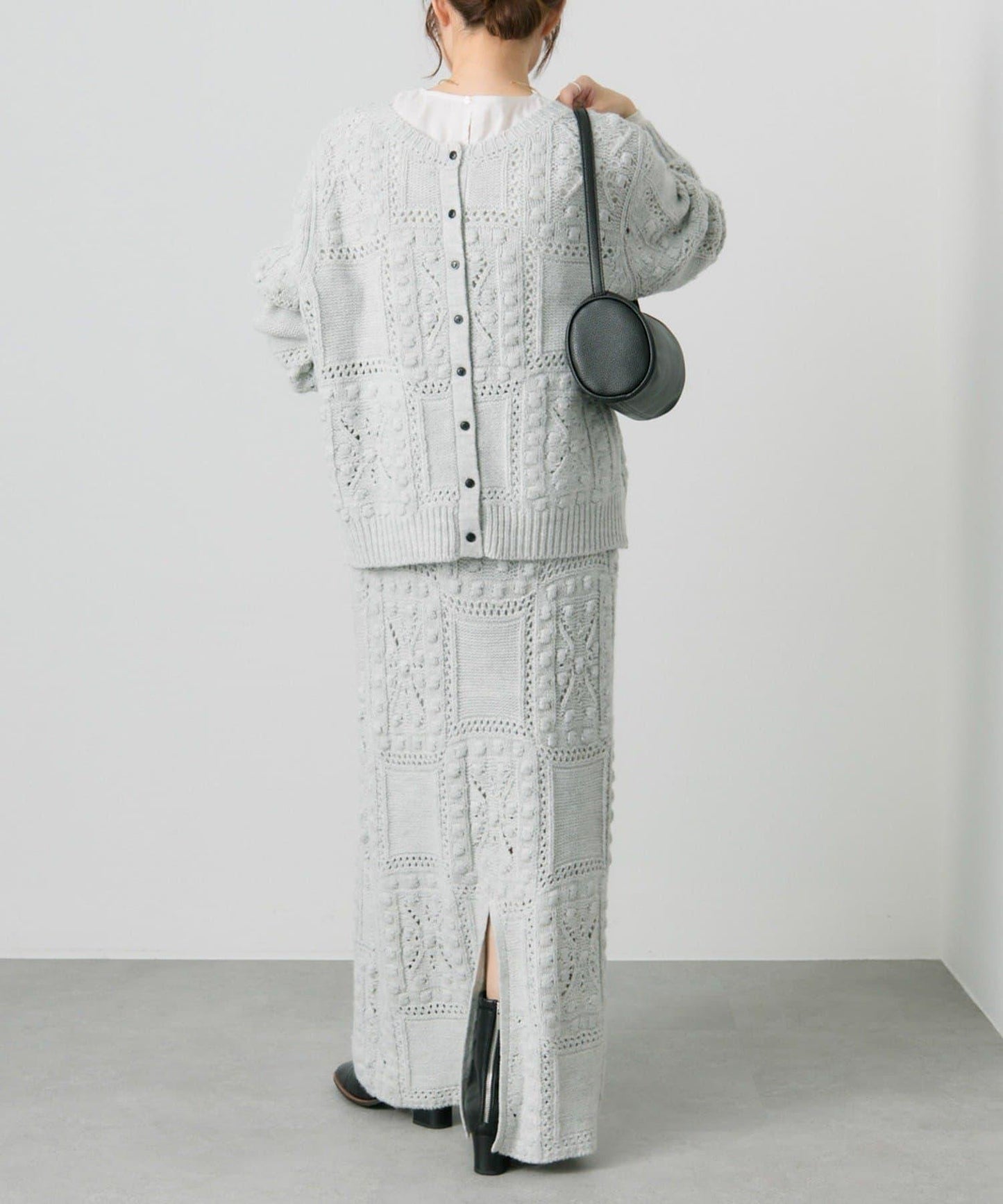 爆米花編織兩用針織衫