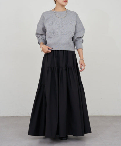 塔夫綢蓬鬆半身裙