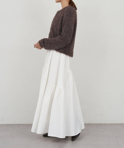 亮片長毛針織開衫