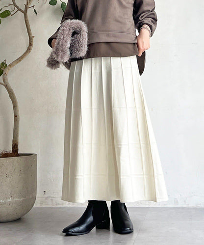 純色針織半身裙