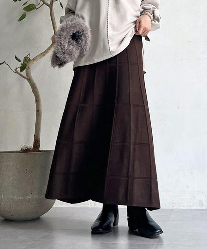 純色針織半身裙