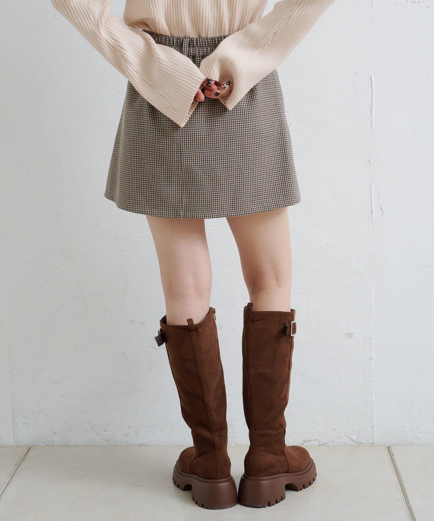 【Kastane】套裝格紋迷你裙