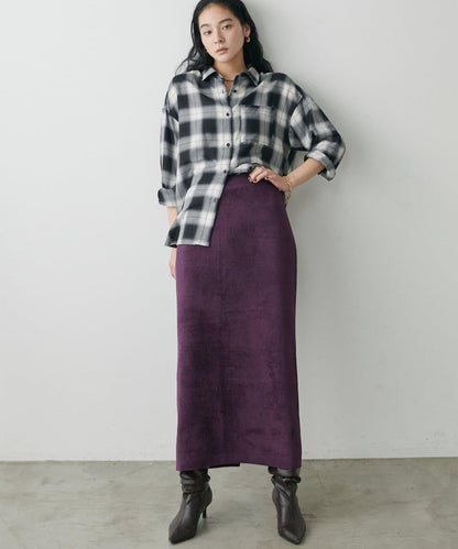 柔軟蓬鬆迷你羽毛針織半身裙