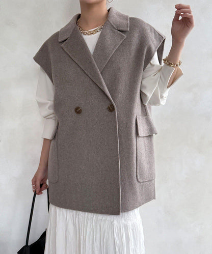 寬鬆版型夾克馬甲