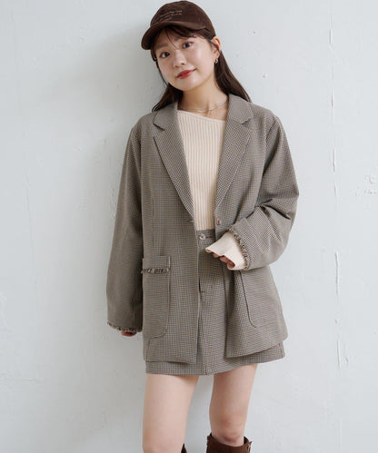 【Kastane】套裝格紋迷你裙