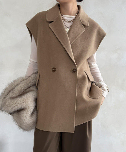 寬鬆版型夾克馬甲