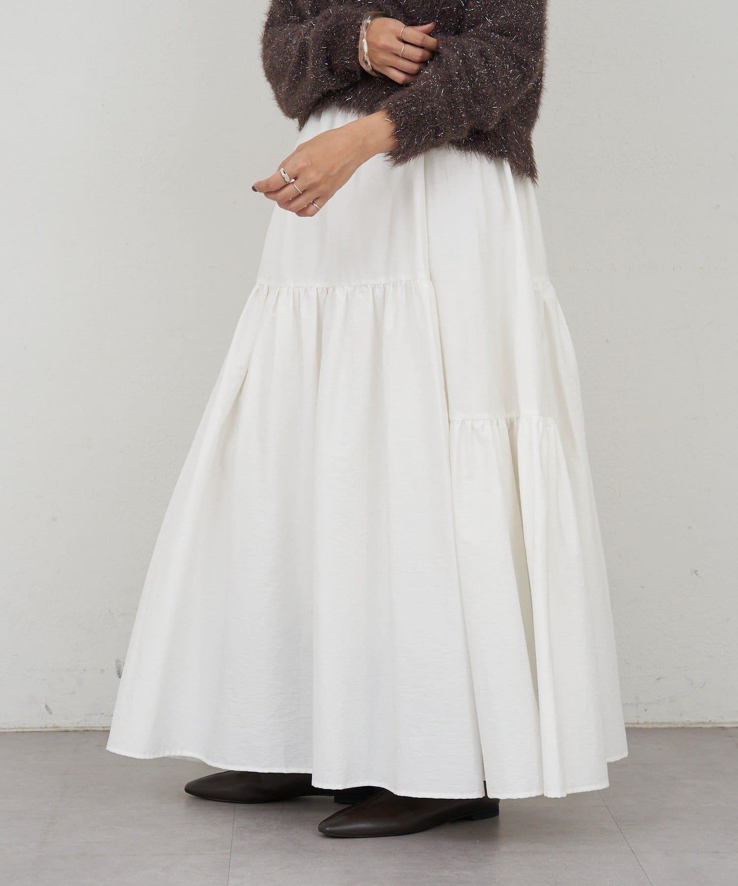 塔夫綢蓬鬆半身裙