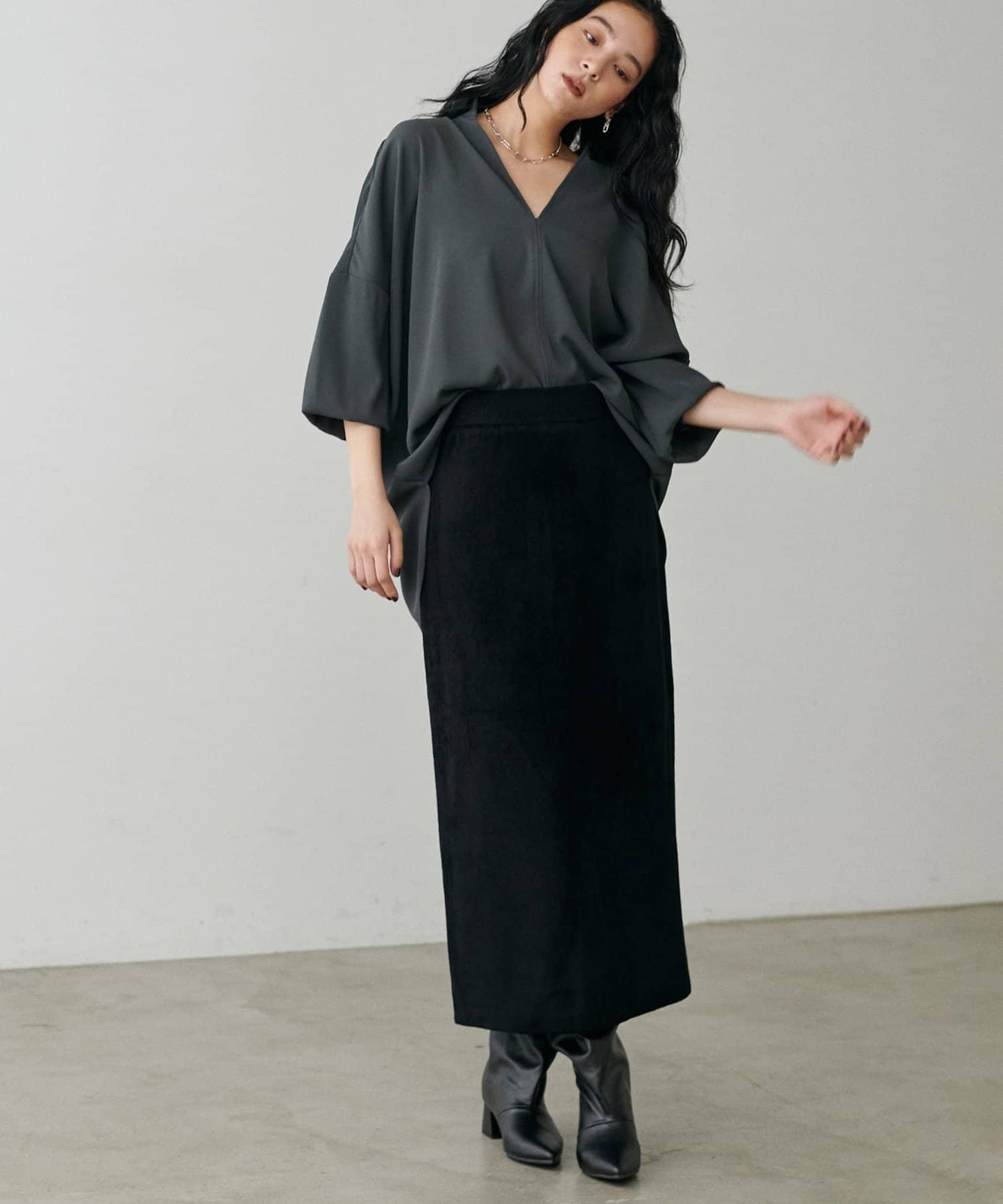 柔軟蓬鬆迷你羽毛針織半身裙