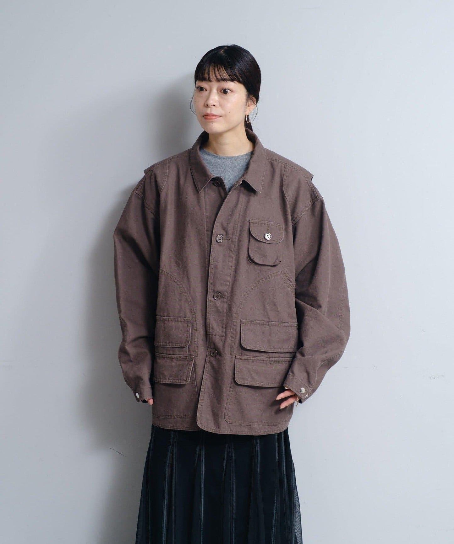 水洗可雙面穿狩獵夾克